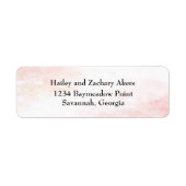 ピンクウィスパーズ差出人住所ラベル ラベル (正面)