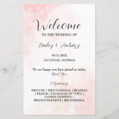 ピンクウィスパーズ結婚式 プログラム (正面)