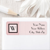 ピンクウィズブラックピンプリペス差出人住所ラベル ラベル (インサイチュ)