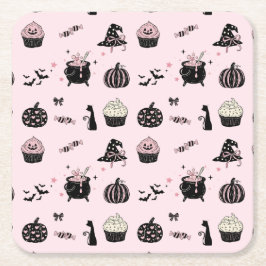 ピンクウィンじゃないハロウィン スクエアペーパーコースター