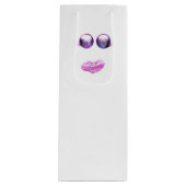 ピンクウィングリッター幽霊 ワインギフトバッグ (正面)