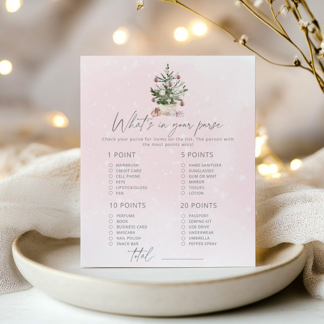 ピンクウィンターあなたの財布の赤ちゃんシャワーのゲームでwhats (クリエイターアップロード済み)