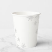 ピンクウィンターオネダーランドシルバー1歳の誕生日 紙コップ (裏面)