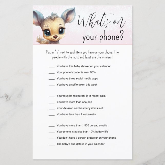 ピンクウィンターガールベビーシャワーゲおもしろいーム (正面)