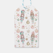 ピンクウィンタークリスマスバレリーナ誕生日 ギフトタグ (裏面)