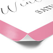 ピンクウィンターワンダーランドウェルカムポスター ポスター (コーナー)