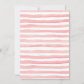 ピンクウィンターワンダーランドスノー誕生日招待状 招待状 (裏面)