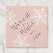 ピンクウィンターワンダーランドホリデー フェイバータグ (正面)