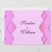 ピンクウィーブ結婚式招待状 招待状 (裏面)