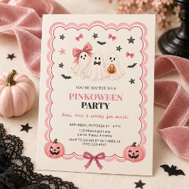 ピンクウィーン コケット ハロウィンパーティー招待状 招待状