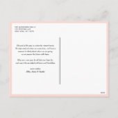 ピンクウェスタンタイポグラフィメリークリスマスフォト シーズンポストカード (裏面)