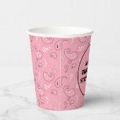 ピンクウェスタンバンダナプリント誕生日パーティー 紙コップ (右)