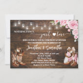 ピンクウェスタンファンシーNothing Just 結婚 Love's 招待状 (正面)