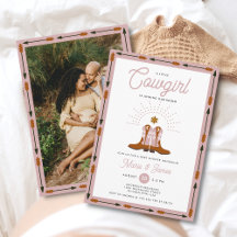 ピンクウェスタンリトル女性のカーボーイロデオベビーシャワー