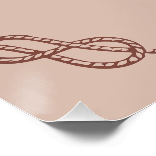 ピンクウェスタンロデオ女性のカーボーイ1st誕生日パーティーサイン ポスター (コーナー)