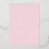 ピンクウェスタン女性のカーボーイディスコ40th誕生日パーティー 箔招待状 (裏面)