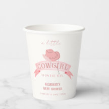 ピンクウェスタン女性のカーボーイハットベビーシャワー