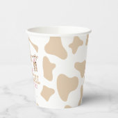 ピンクウェスタン女性のカーボーイベビーシャワー紙プレート 紙コップ (左)