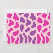 ピンクウェスタン女性のカーボーイロデオガールズフォト誕生日 招待状 (裏面)