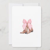 ピンクウェスタン2025卒業パーティー 招待状 (裏面)