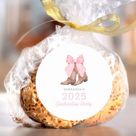 ピンクウェスタン2025年卒業 ラウンドシール