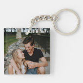 ピンクウェディングザデイト招待状 キーホルダー (裏面)