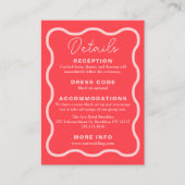 ピンクウェー結婚ブレトロ エンクロージャーカード (正面)