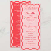 ピンクウェー結婚ブレトロ プログラム (正面/裏面)