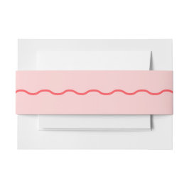 ピンクウェー結婚ブレトロ 招待状ベリーバンド