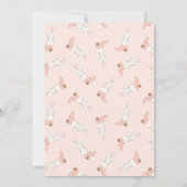 ピンクウエスタンファーストロデオガール誕生日 招待状 (裏面)