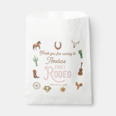 ピンクウエスタンファースト誕生日ロデオ フェイバーバッグ (正面)
