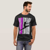 ピンクウォメンクラシカルズダンス誕生日ラブダンサー Tシャツ (正面フル)