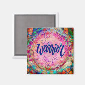 ピンクウォリアーお洒落感動的フローラ マグネット (正面/裏面)