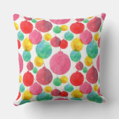 ピンクウォーターのカラークリスマスオーナメント クッション (裏面)