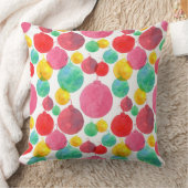 ピンクウォーターのカラークリスマスオーナメント クッション (ブランケット)