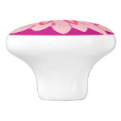 ピンクウォーターのカラーデイジー セラミックノブ (側面)