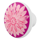 ピンクウォーターのカラーデイジー セラミックノブ (右)