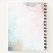 ピンクウォーターやる気を起こさせる引用文毎日プランナー ノートブック (裏面)