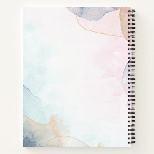 ピンクウォーターやる気を起こさせる引用文毎日プランナー ノートブック (裏面)