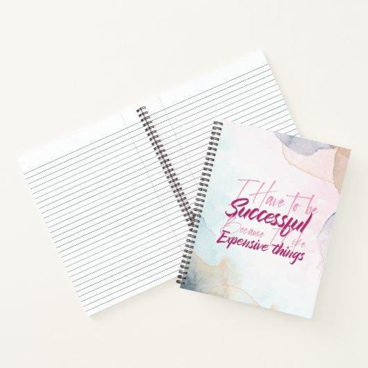 ピンクウォーターやる気を起こさせる引用文毎日プランナー ノートブック (内部)