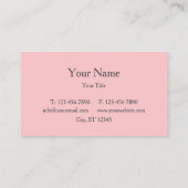 ピンクウォーターカラーカップケーキ 名刺 (裏面)
