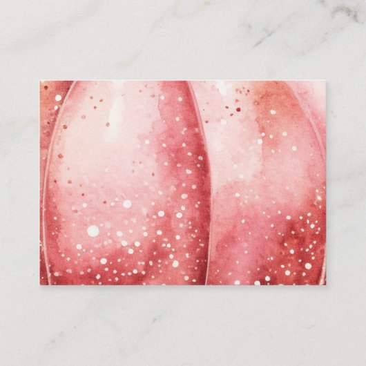 ピンクウォーターカラーカボチャベビー エンクロージャーカード (裏面)