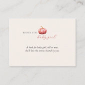 ピンクウォーターカラーカボチャベビー エンクロージャーカード (正面)