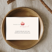 ピンクウォーターカラーカボチャベビー エンクロージャーカード