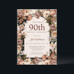 ピンクウォーターカラーガーデンフローラアーチ90誕生日 招待状<br><div class="desc">ピンクウォーターカラーガーデンフローラアーチ90th誕生日招待状エレガントこの90thバースデーパーティーへの招待はあなたの特別なイベントに最適！このデザインは美しいピンクの水色の花を特徴とする。タイポグラフィカスタムはトレンディーとエレガント!</div>