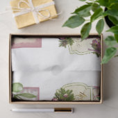 ピンクウォーターカラークリスマスシリーズデザイン13 薄葉紙 (ギフト)