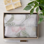 ピンクウォーターカラークリスマスシリーズデザイン7 薄葉紙 (ギフト)