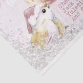 ピンクウォーターカラークリスマスシリーズデザイン7 薄葉紙 (詳細)