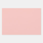 ピンクウォーターカラークリスマスリース ラッピングペーパーシート (正面3)