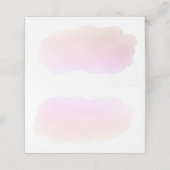 ピンクウォーターカラーゲスト名座席表 プレイスカード (外部開封)